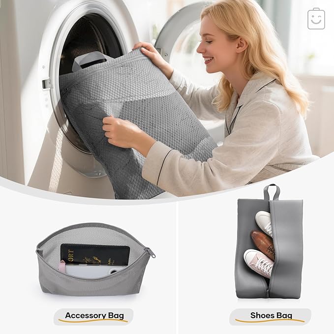 Veken 11 Set Compression Packing Cubes for Travel Essentials,Compressible Expandable Large Luggage Suitcase Organizer Bags fo