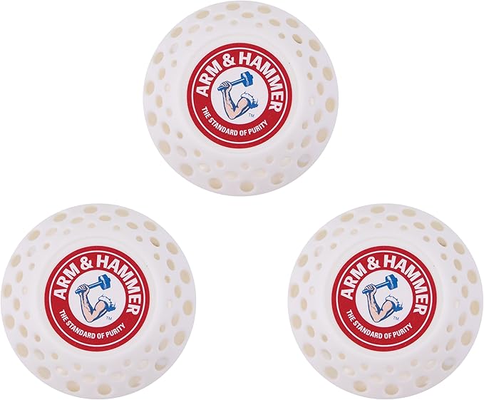 Arm & Hammer OdorBusterz® Odor Eliminator Balls, White Linen, 3 Count – Baking Soda Odor Control for Closets, Drawers, Hamper