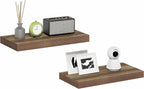 Furinno TANNA Floating Shelves for Wall Set of 2, 12 x 24 Wall Shelf, Wall Mounted Floating Shelf with Invisible Bracket, 2-i