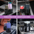 JINKEY 2 in 1 Cup Holder Expander, Extra Cup Holders Extender with Adjustable Car Cup Insert for Car Front Seat for Yeti，Hydroflask and Other Large Water Bottles & Mugs in 3.74"-4.25"(10-46 Oz)