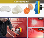 78Pcs Headlight Restoration Kit,3 Inch Drill Polishing Kit, Wet Dry Sandpaper Drill Sanding Attachment with Buffing Pads for 