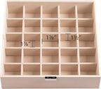 Frebeauty Earring Organizer Classic Jewelry Box 50 Slots Double Layer Jewelry Storage Case with 6 Necklace Hook and Bracelet 