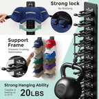 2 Pack Hat Organizer for Baseball Caps,Detachable DIY Hat Rack for Wall Hold Up to 22 Hats,Baseball Cap Organizer Cap Holder 