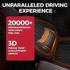 FREESOO Car Seat Covers Front Seats - Luxury Breathable Waterproof Faux Leather Car Seat Cover Protectors with Lumbar Support