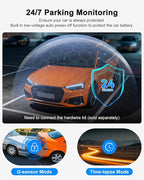 Dash Cam Front and Rear, 4K FHD Dual Dash Camera for Cars Built-in 5G WiFi GPS, 64GB Card Included, Car Camera with 3" IPS To