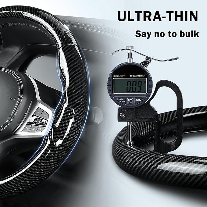 Steering Wheel Cover for BMW 3 4 Series(2021-2024) 5 Series(2020-2023) X5(2019-2020) X7(2020-2025) 328i 320i 330i 325i 528i 535i 530i M3 2 4 7 8 Series X3M X4 X6 XM M2 M4 M5 M8 Z4 i4, Glossy Black