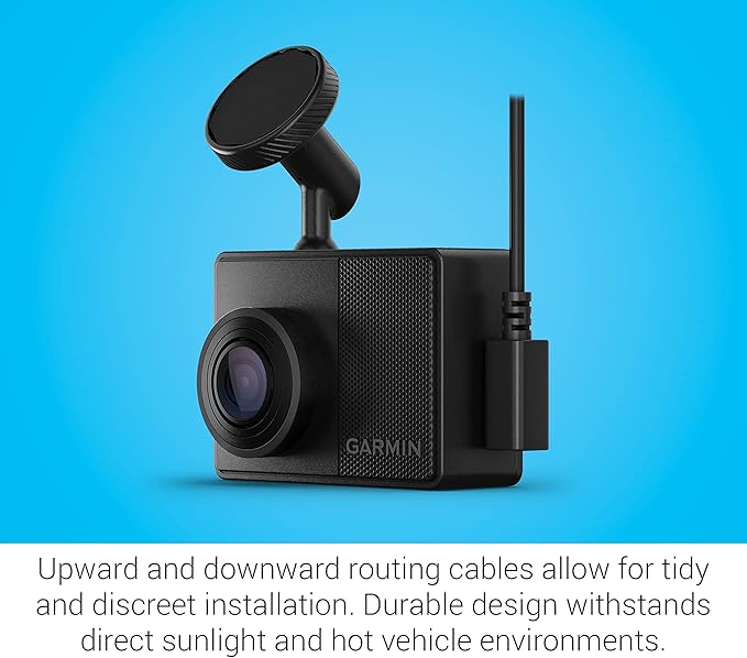 Garmin Dash Cam 67W, 1440p and Extra-Wide 180-degree FOV, Monitor Your Vehicle While Away w/ New Connected Features, Voice Co