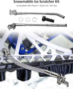 𝐍𝐄𝐖 Snowmobile Ice Scratcher Kit Fit for Polaris/Arctic Cat/Ski-doo, Left and Right 2 Pack