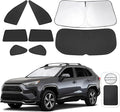 TINGLU Window Shades for Toyota RAV4 2019-2025 2026 Accessories Car Side Full Windows Rear Triangular Windshield Sun Shade Sun UV Rays & Privacy Protection for Camping,Napping,and Relaxing 8PCS