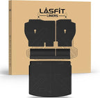 LASFIT Cargo Mat with Backrest Mat for Honda CR-V 2026 2025 2024 2023 (Gasoline & Hybrid & e:FCEV), All Weather Custom Fit TPE Trunk Mat Trunk Liner Cargo Liner with Seatback Mat (Upper Position)