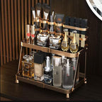 Makeup Organiser Storage 2 Tier Makeup Organizer Rack , Bathroom Vanity Organizers and Storage, Ideal for Desk and Dresser Co
