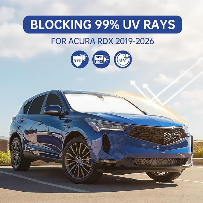 Car Window Shades for Acura RDX 2019-2026, Full Car Window Covers for Privacy, Sunshades for RDX Front Rear Windshield Side Windows to Block UV and Protect Privacy(8pcs)