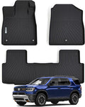 Floor Liners Floor mats for 2026 Passport TPE All Weather Protection 1st & 2nd Row Car Floor Mats Accessories-Black