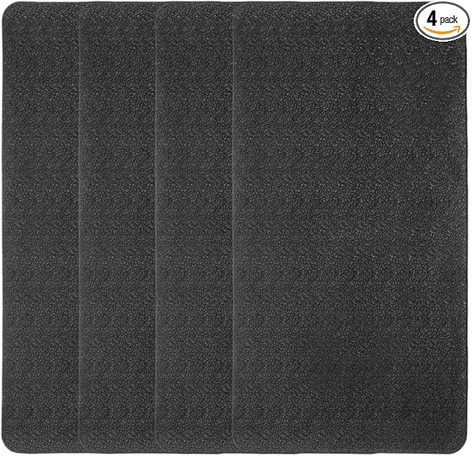 HARFINGTON 4pcs Car Dashboard Anti-Slip Mat 10.6" x 6" Universal Sticky Dash Pad Washable Reusable Car Non-Slip Mats for Phon