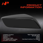 A-Premium Passenger Side Rearview Mirror Cover Cap - Compatible with Chevy Chevrolet Malibu 2016 2017 2018 2019 2020 2021 2022 2023 2024 2025 - Smooth Black
