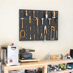 TORACK 4 PCS 12"x16" Metal Pegboard Panels for Garage, Workbench, Shop, Tool Organizer Peg Board with 1/8" & 1/4" Holes, Modu