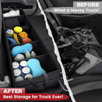 Chevrolet Silverado 1500 2500 /GMC Sierra 2011-2025 Truck Under Bench Seat Storage with Removable Divider 600D Oxford Cloth,