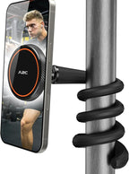 A2C Flexible Gooseneck Phone Holder for iPhone Magsafe, Long Arm Gym Magnetic Phone Holder for Treadmill Peloton, Portable Fitness Home Gym Accessory, Phone Mount for Stroller/Shopping/Golf Cart/Desk