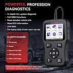 iCarsoft Heavy Duty Truck Scanner HD V3.0 All System Diesel Diagnostic Scan Tool Battery Test Code Reader for Freightliner,