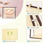 CINPIUK Clear Handbag Storage Bags Purse Organizer for Closet, Zipper Hanging Storage Bag for Handbags, XL, 2PCS