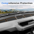 Auovo Dash Cover Tray Compatible with Ford Bronco Accessories 2021 2022 2023 2024 2025 2026 Bronco Silicone Dashboard Mat fit