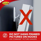 Command Mirror Organizer with 3 Key Hooks and Small Ledge, Holds up to 2 lb, Quartz, Removable Wall Mirror for Entryway or Ha