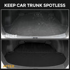 Floor Mats for Toyota Corolla 2020-2026, All Weather Floor Mats Trunk Cargo Liner and Door Sill Guards Accessories, Full Coverage Set (Fit Sedan Models)