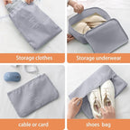 Packing Cubes for Travel - 8 Set Luggage Organizer Bags for Family, Mesh Breathable Travel Packing Cubes for Suitcases Durabl