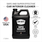 CAR GUYS Super Cleaner 1 Gallon Refill | Effective Car Interior Cleaner | Leather Car Seat Cleaner | Stain Remover for Carpet