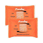 500g x 2 packs Fonday Rechargeable Silica Gel Car Dehumidifier Fast Reactivate Desiccant Bags, Large for Gun Safe Closet