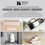 Bigso Box of Sweden File Organiser Storage - Stylish Organiser Box Including 8 Hanging Files - Container for Folders Made of 