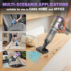 Car Vacuum Portable Cordless 18000PA High Power Mini Vacuum Cleaner Hand Vacuum Cordless Rechargeable, with with Brushless Mo