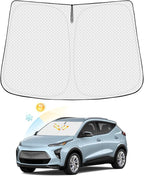 Windshield Sun Shade for 2022-2025 2026 Chevrolet/Chevy Bolt EUV Accessories (NOT for Bolt EV) Thicken 6-Layer Front Window Sunshade Cover Sun Visor Protector Foldable Block UV Rays