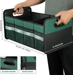 Car Trunk Organizer, Car Storage Organizer, Collapsible Multi Compartment for Car, Suv, Sedan, Truck, 100L, Extra Larger
