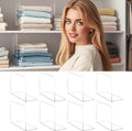 Shelf Dividers for Closet Organization - 10" Tall x 12" Deep Acrylic Closet Dividers for Shelves - Clear Free-Standing Shelf 