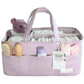 Lily Miles Baby Diaper Caddy Organizer, Wipeable Diaper Organizer Basket with 8 Pockets for Newborn Essentials, Baby Shower G