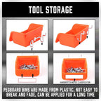 HORUSDY 238 PCS Pegboard Hooks Assortment Kit – 16 Types Heavy Duty Pegboard Accessories with Bins – Fits 1/8 & 1/4 Inch Pegb
