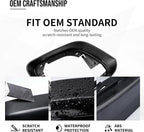 Compatible with Tesla Model Y 2020 2021 2022 2023 2024 Door Mirror Lower Holder Covers & Frame Set, Right Passenger Side (Black Cover + Frame Set, Model Y (Left-Driver Side)