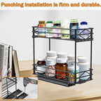 Pull Out Medicine Organizer,Slide Out Storage Drawers,Spice Rack Organizer for Cabinet,Pill Bottle Storage for Holding Vitami