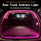 LED Trunk Light Strip for SUV, with Soft Rubber,Strip Bright,Low Power Consumption,Concealed Installation,177 inch 12V 8W Warm White