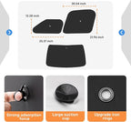 KUST 5-Pack Window Sun Shade for 2014-2025 Dodge RAM ProMaster 1500 2500 3500, Interior Accessories Cargo Van Sunshade Full Coverage Window Shades Silver & Black Shade, Sun Shield Blocks UV Rays Heat