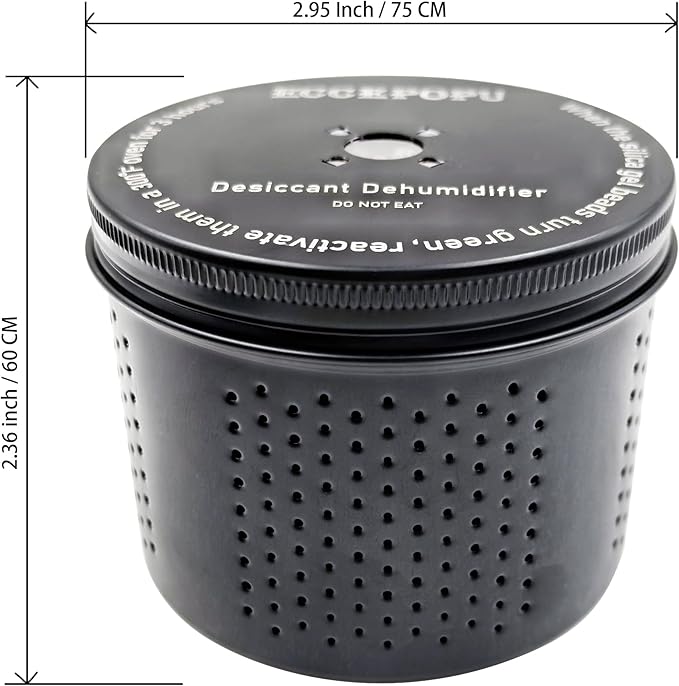 Gun Safe Dehumidifier 200g - Silica Gel Desiccant Canister, Moisture Absorber for Gun Cabinets & Safes, Protect 160 Cubic Fee