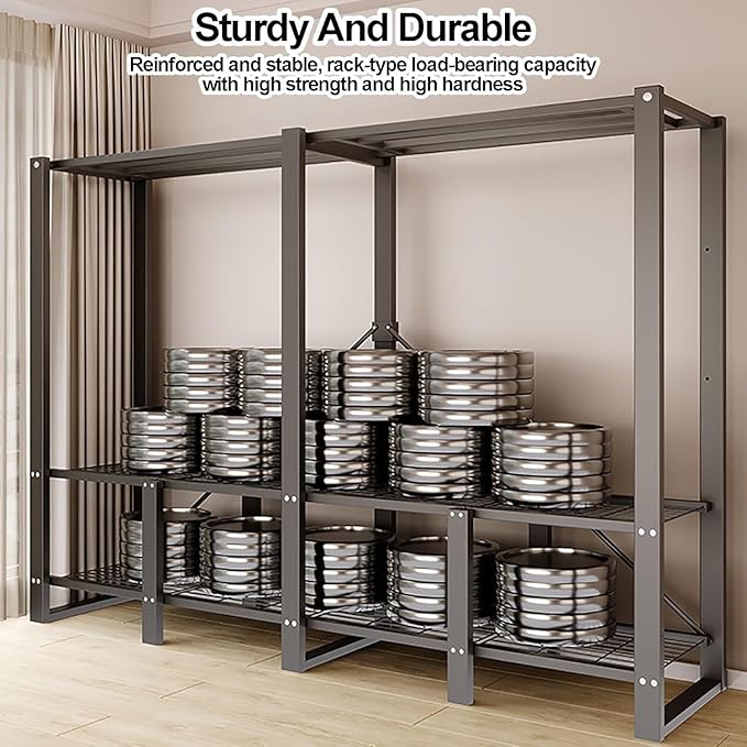 Portable Foldable Wardrobe Closet with Cover, Freestanding Metal Clothes Rack, Space-Saving Garment Organizer for Hanging Clo