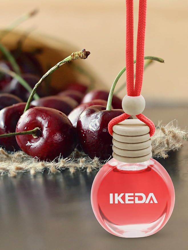 Ikeda Car Air Freshener: Hanging Car Smell Air Freshener | 10ml Hanging Car Perfume | Long Lasting Fragrance | Strong Scents 