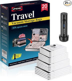 UPGOGO Travel Vacuum Bags for Luggage with Portable Electric Pump,Vacuum Seal Bags for Clothing,Packing Cubes Compression,Cru