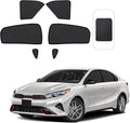 Front Side Half Window Shade Foldable Custom Fit for Kia Forte 2019-2023 Car Window Shades for Side Window Sun Shade UV Protection Heat Insulation for Camping Sleeping 6PCS