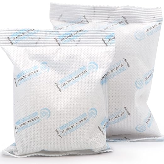 120 Packs 100 Gram Silica Gel Packets, Dessicant Packets for Storage, Pure and Safe Silica Gel Desiccant Packs, Moisture
