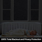 HIDBEA Blackout Window Film,100% Light Blocking Room Darkening Window Privacy Film,Frosted Glass Window Film Heat Control, Removable Window Cover Tint for Day Sleep (Black,17.5in x 6.5ft)