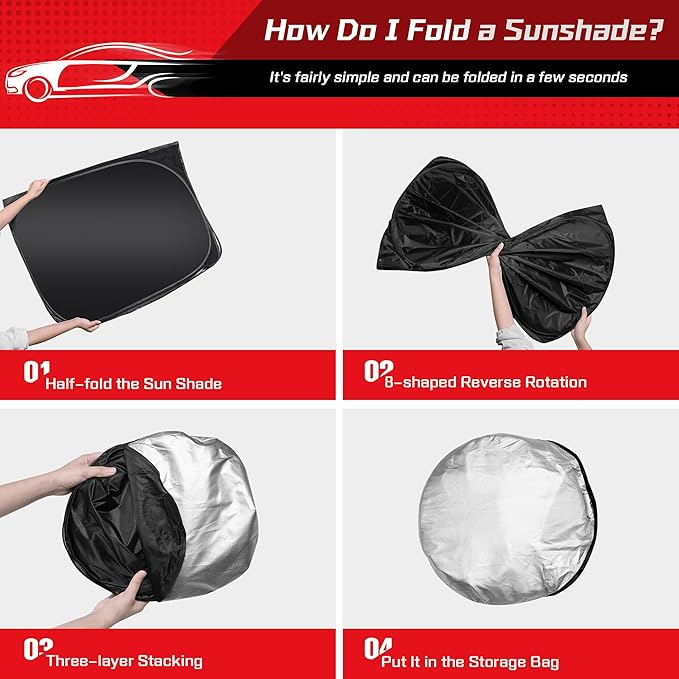 ARISMOTOR Windshield Sun Shade for Che-vrolet Chevy Equinox 2025-2026, Custom Fit Foldable Front Window Sunshade Sun Visor Protector, Block UV Rays Keep Your Car Cooler