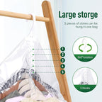 Hanging Vacuum Storage Bags For Clothes With Hand Pump,Coat Storage Bag Hanging,Vacuum Bags For Clothes,Space Saver Vacuum St